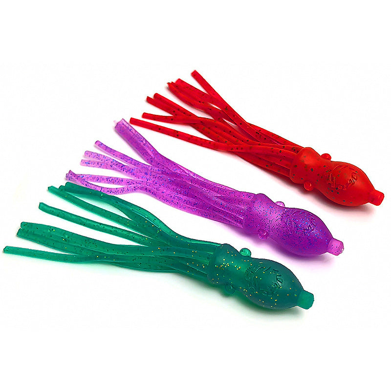 Soft Plastic Skull Octopus Lure, 10 cm (3.9 in), 4-Pack