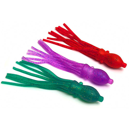 Soft Plastic Skull Octopus Lure, 10 cm (3.9 in), 4-Pack