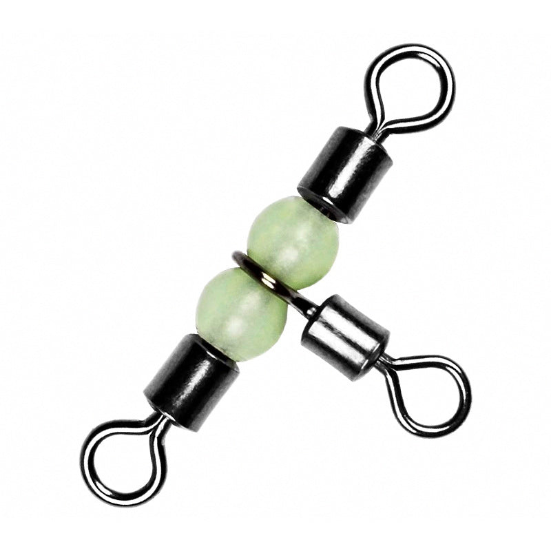 Carbon Steel 3-Way Swivel, T-Style Rig Connector, Sizes 10-1/0