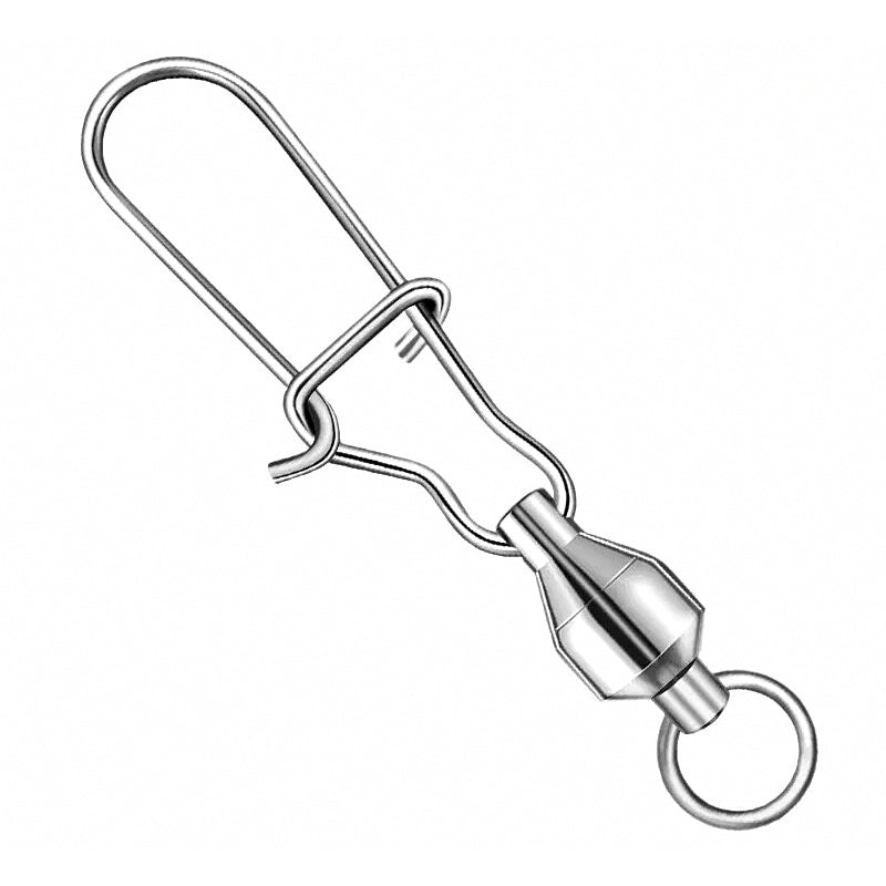 Ball Bearing Swivel with Snap, Stainless Steel, Sizes 0–8