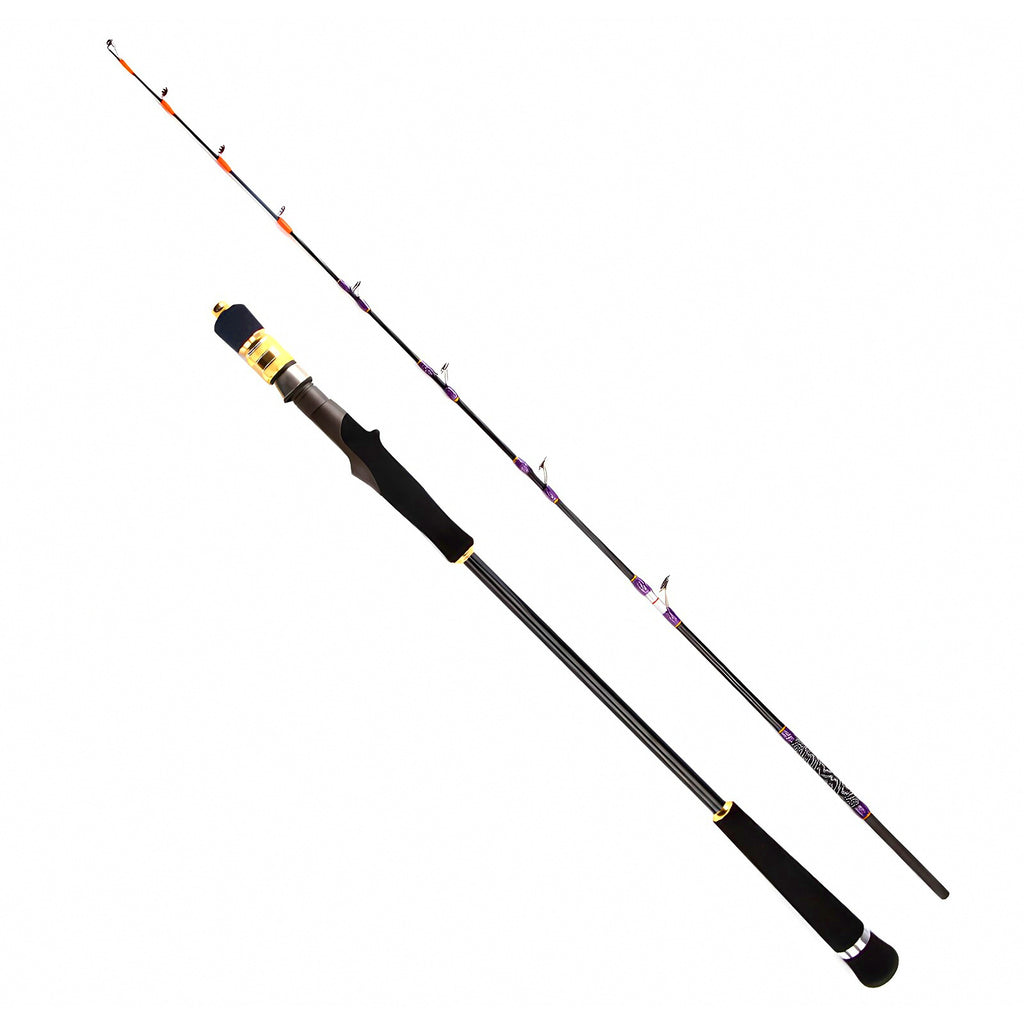 Solid Fiberglass Boat Rod, 2-Piece, 1.35–2.05 m (4.4–6.7 ft)