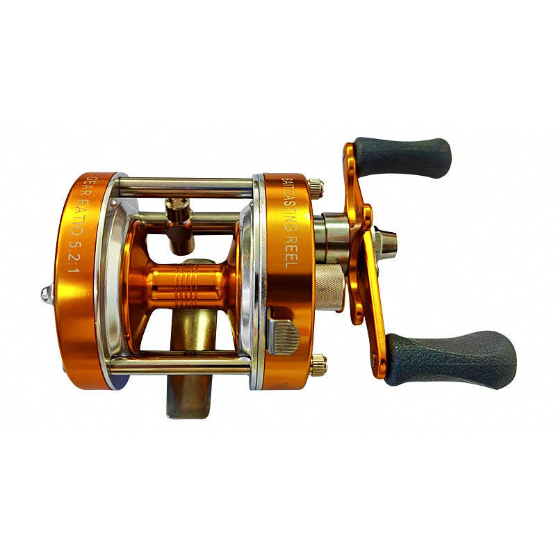 Gold Baitcasting Reel 5.2:1, 14BB, Saltwater Boat Fishing