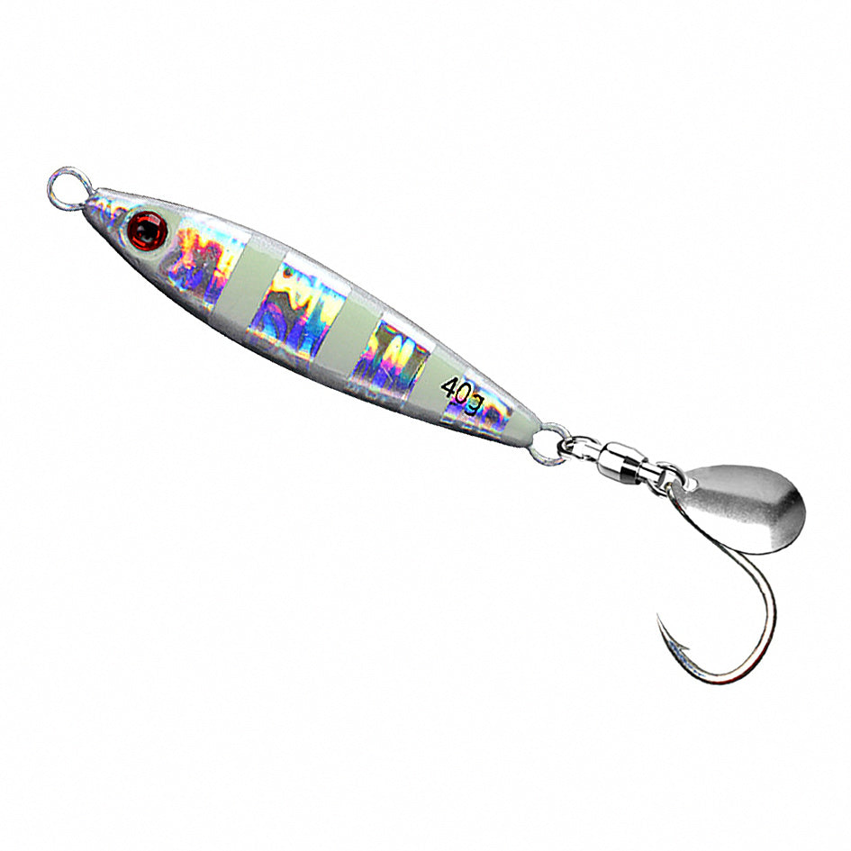 Metal Jig with Spinner Blade, Single Hook, 15–40 g (0.5–1.4 oz) – option photo