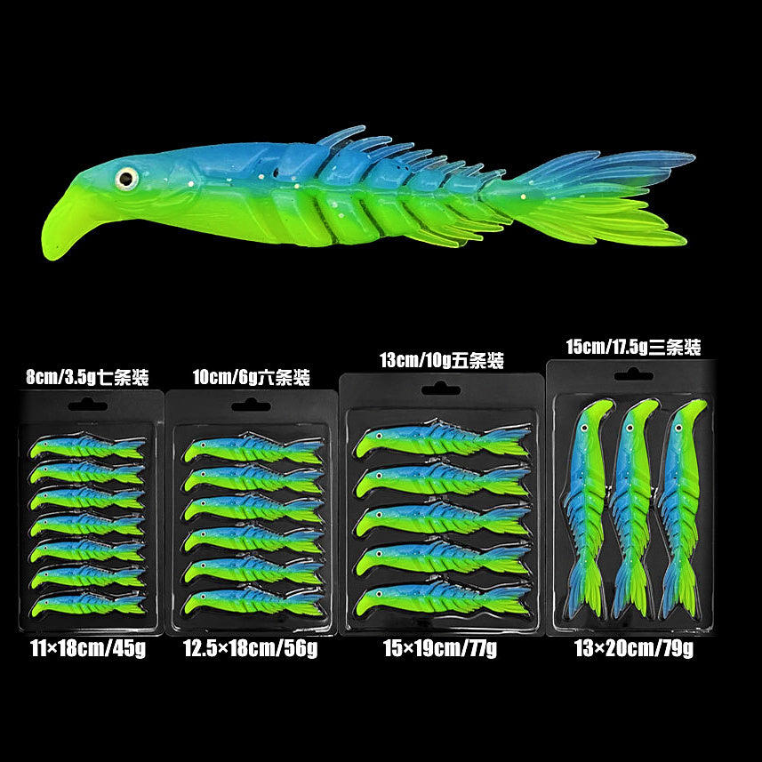 Two-Tone Scissor Tail Soft Bait, 8–15 cm (3.1–5.9 in) – option photo
