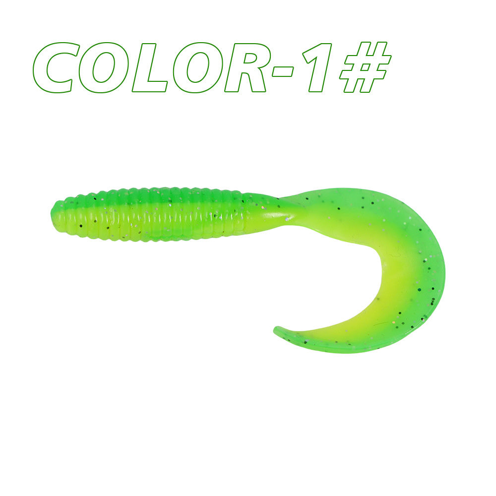 Two-Tone Curly Tail Grub Soft Baits, 6.5 cm (2.6 in), 10 Pack – option photo