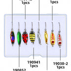 Micro Spoon Lure Set, Ladybug Beetle Style, 8 pcs – option photo