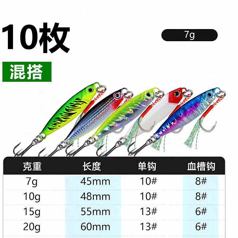 Metal Casting Jig Assortment Set, 7–25 g (0.25–0.88 oz) – option photo