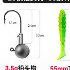 Spiral T-Tail Soft Plastic Bait, 35–65 mm (1.4–2.6 in) – option photo