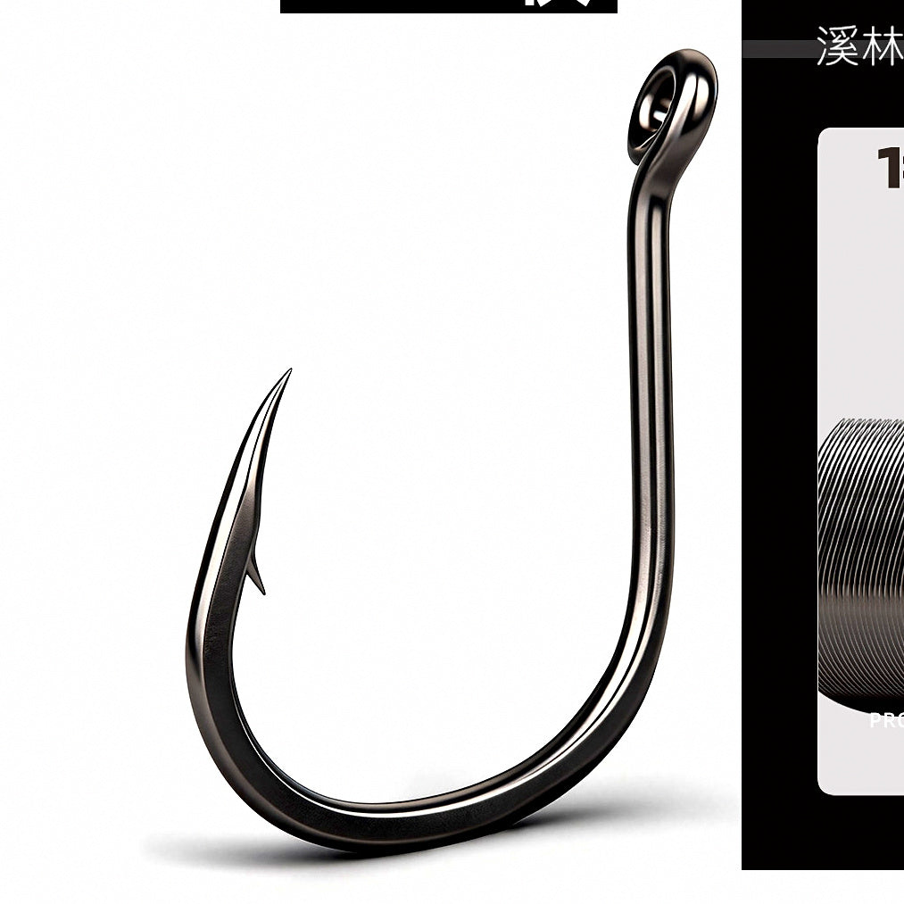 Iseama Tube-Eye Barbed Bait Hooks, Bent Point, Sizes 1–22 – option photo