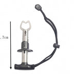 Stainless Steel Fish Gripper with Lanyard, Mini Pistol Grip – option photo