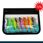 Glow Squid Jig Set, 8-Pack Soft Shrimp Style – option photo