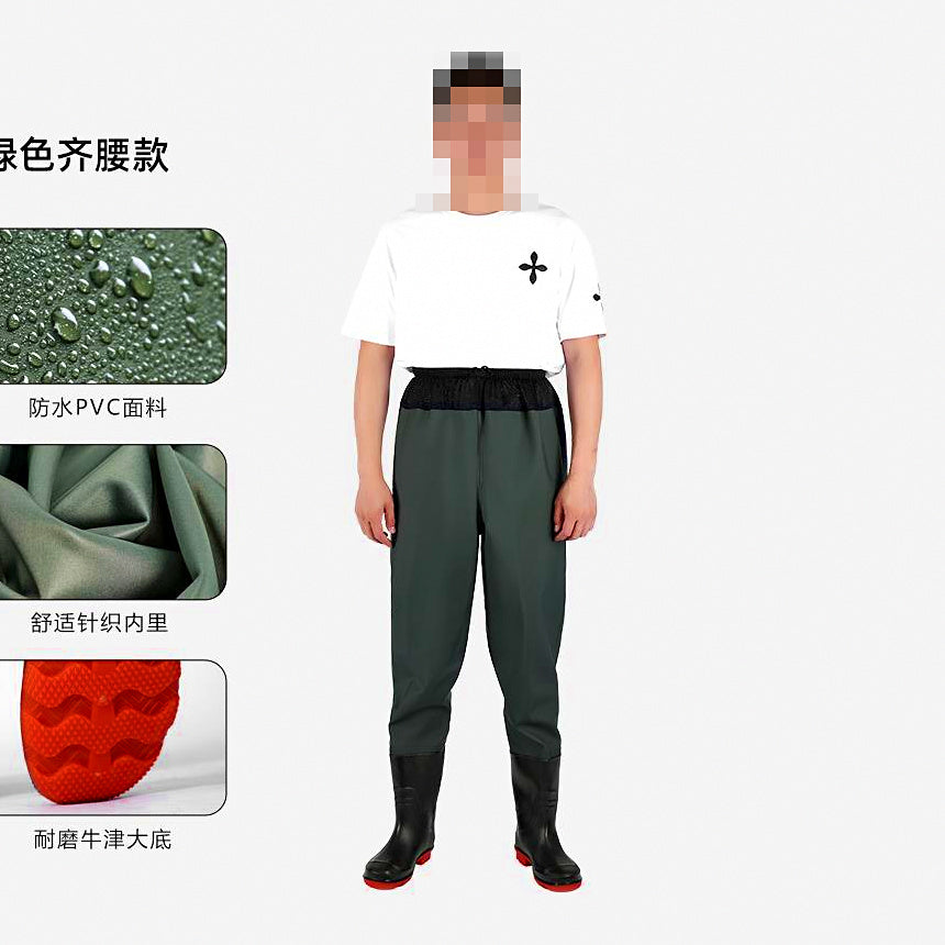 Waterproof Wading Pants & Waders with Boots, Sizes 36–47 – option photo