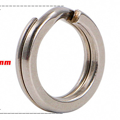 Flattened Stainless Steel Split Rings, Sizes #1–#6 – option photo
