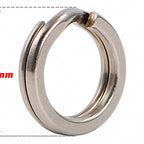Flattened Stainless Steel Split Rings, Sizes #1–#6 – option photo