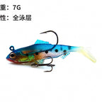 Lead-Filled T-Tail Soft Swimbait, 60–90 mm (2.4–3.5 in) – option photo