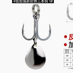 Spinner Blade Treble Hooks, 4X/5X Strong, 2-Pack – option photo