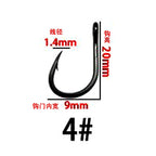 Barbed Bulk Fishing Hooks, Sizes 4 to 10/0 – option photo