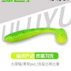 Ribbed T-Tail Soft Swimbait, 50-Pack, 5.5–7.5 cm (2.2–3.0 in) – option photo