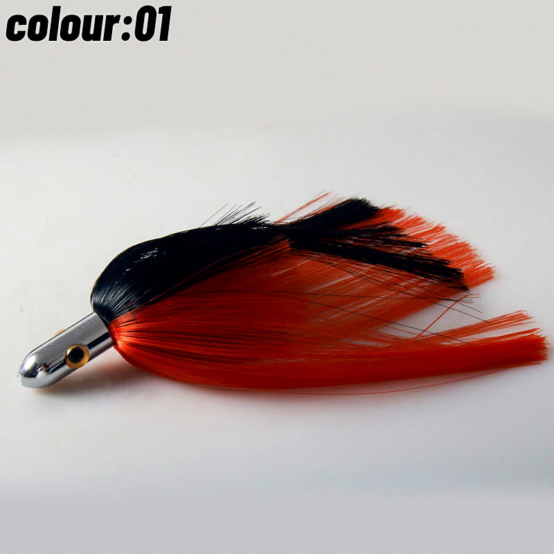 Brass Head Trolling Lure with Nylon Hair, 9 in, 60–100 g – option photo