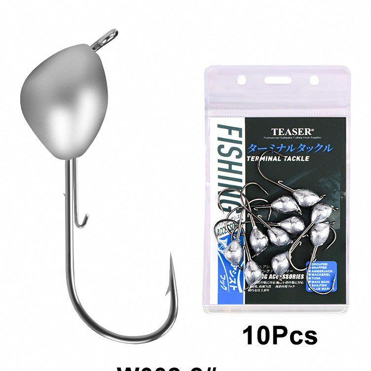 Barbed Lead Jig Head Hooks for Soft Baits, 0.7–10.2 g – option photo