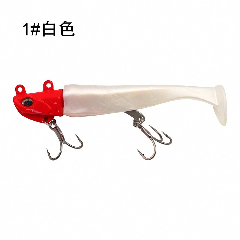T-Tail Soft Swimbait with Lead Jig Head, 20–35 g (0.7–1.2 oz) – option photo