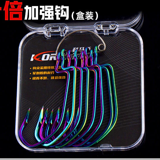 4/0 Wide Gap Offset Worm Hooks for Soft Baits – option photo