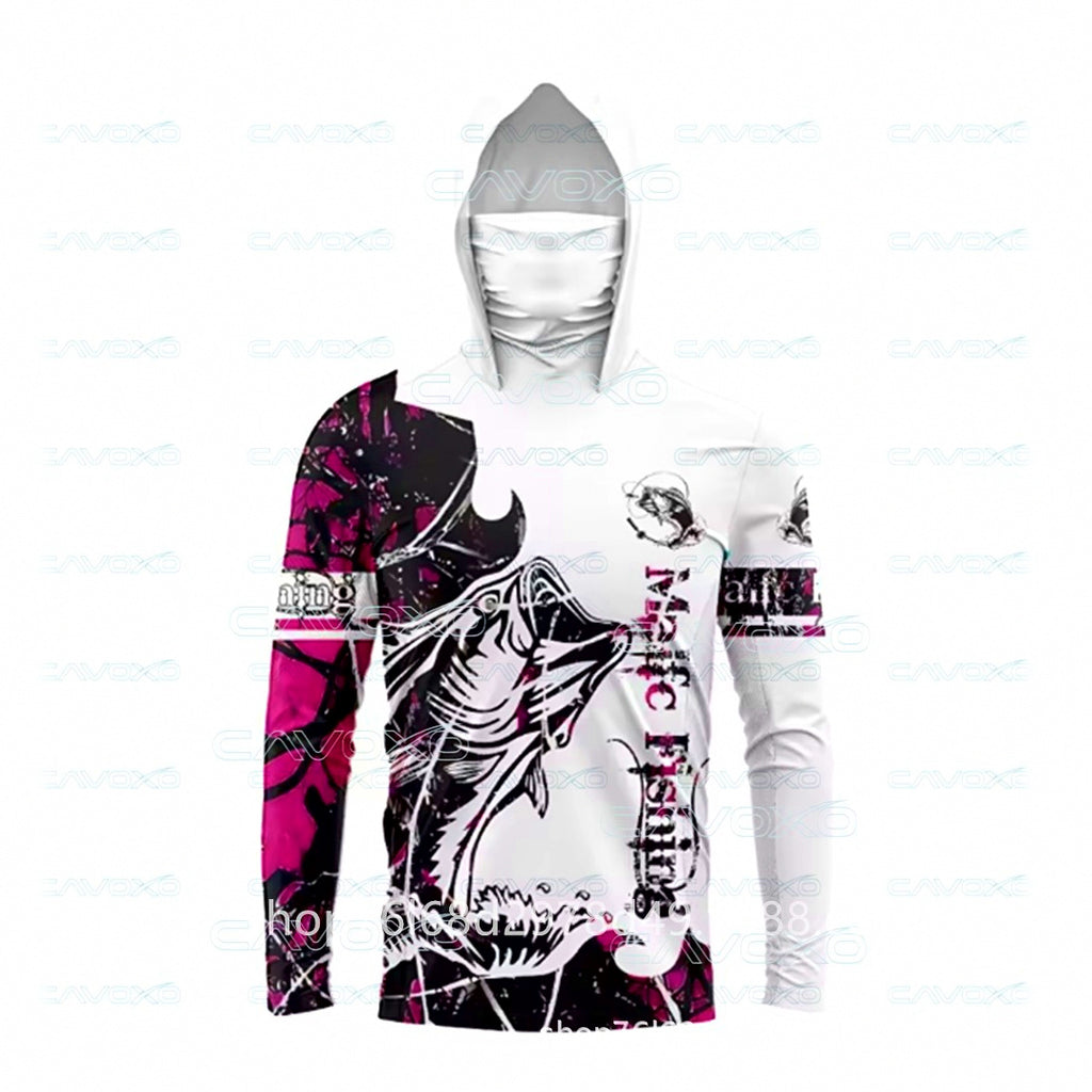 Men's Ice Silk Fishing Hoodie, Quick-Dry Sun Shirt – option photo