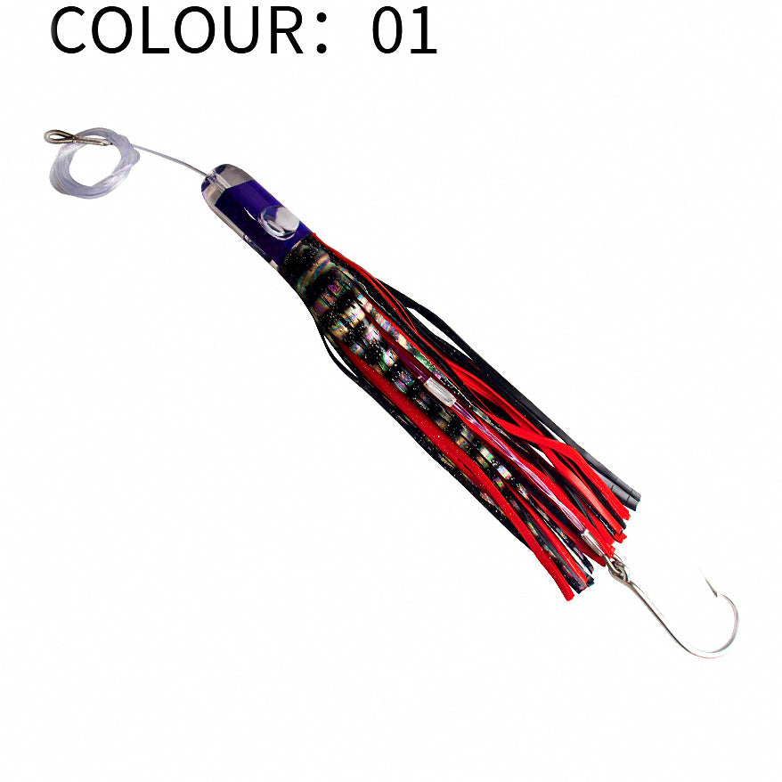 Resin Head Octopus Squid Skirt Lure, 12 in (30 cm) 169 g – option photo