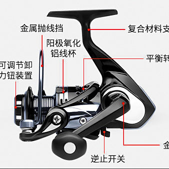 All-Metal Spinning Reel, Front Drag, 4.9:1, 1000–8000 Series – option photo