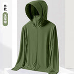 UPF 200+ Fishing Sun Hoodie, Long Sleeve, Detachable Brim – option photo