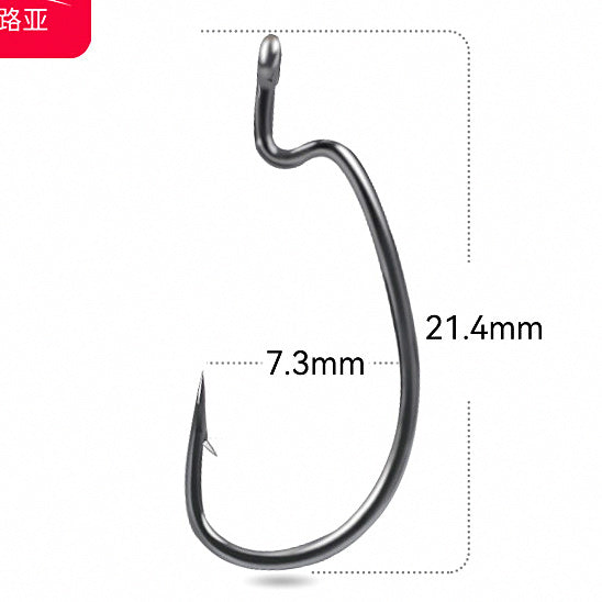 Micro Offset Worm Hooks for Texas Rig, 15-Pack – option photo