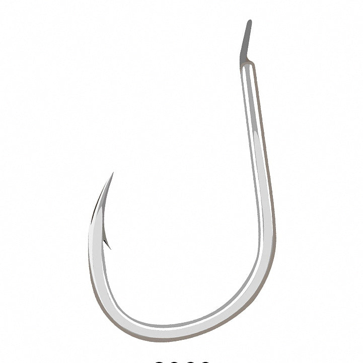 Barbed Single Jig Hooks, 2X Strong, Blood Groove, Sizes 18–22 – option photo