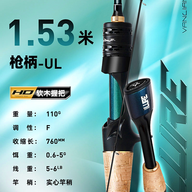 2-Piece Carbon Lure Rod, Trigger or Straight Grip, UL–M – option photo