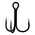 Barbed Treble Hooks, High Carbon Steel, Size 18 to 3/0 – option photo