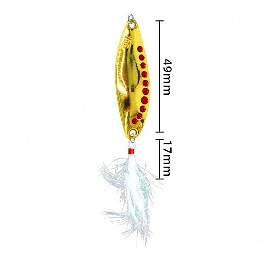 Gold & Silver Casting Lure with Three Hooks, 7–20 g (0.25–0.7 oz) – option photo