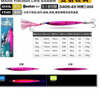 Slim Fast-Sinking Glow Metal Jig, 60–150 g (2.1–5.3 oz) – option photo