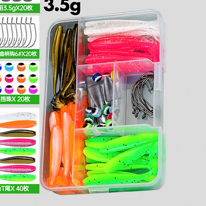 Texas Rig Kit, Offset Hooks & Sinkers, 0.12–0.5 oz (3.5–14 g) – option photo