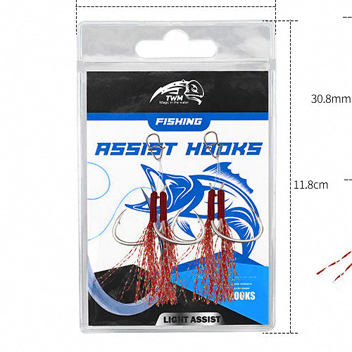 Slow Pitch Jig Assist Hooks, Double Hook Rig, 2/0 or 3/0 – option photo