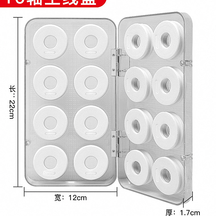 Clear 16-Spool Fishing Line Storage Box, Organizer Case – option photo