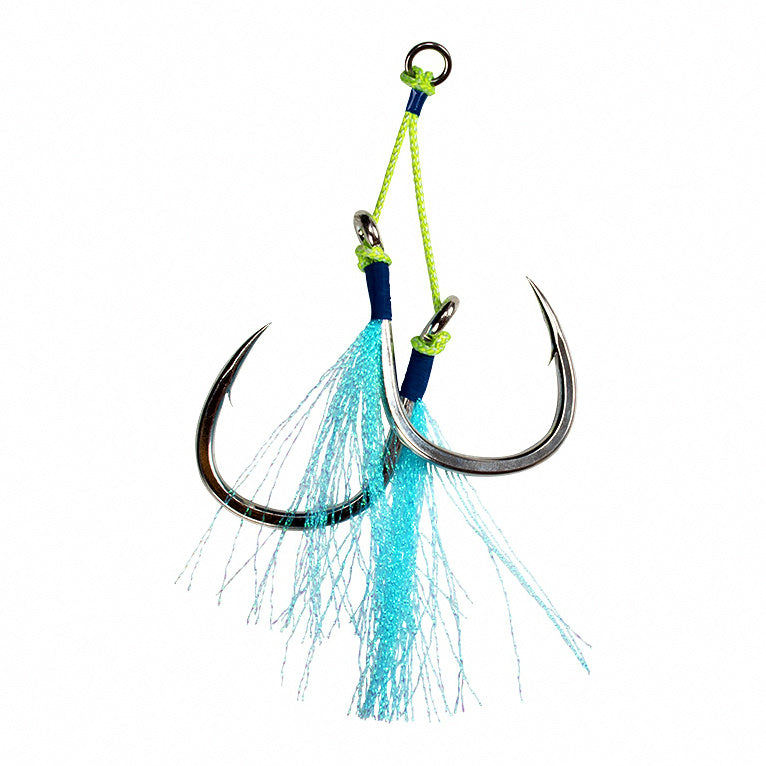 Wire Double Assist Hooks for Jigs, Sizes 1/0–8/0 – option photo