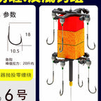 Bighead Carp Anti-Snag Hook Rig, Adjustable Tip, 4+8 Hooks – option photo