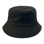 Cotton Bucket Hat, Short Brim Flat Top Sun Hat – option photo