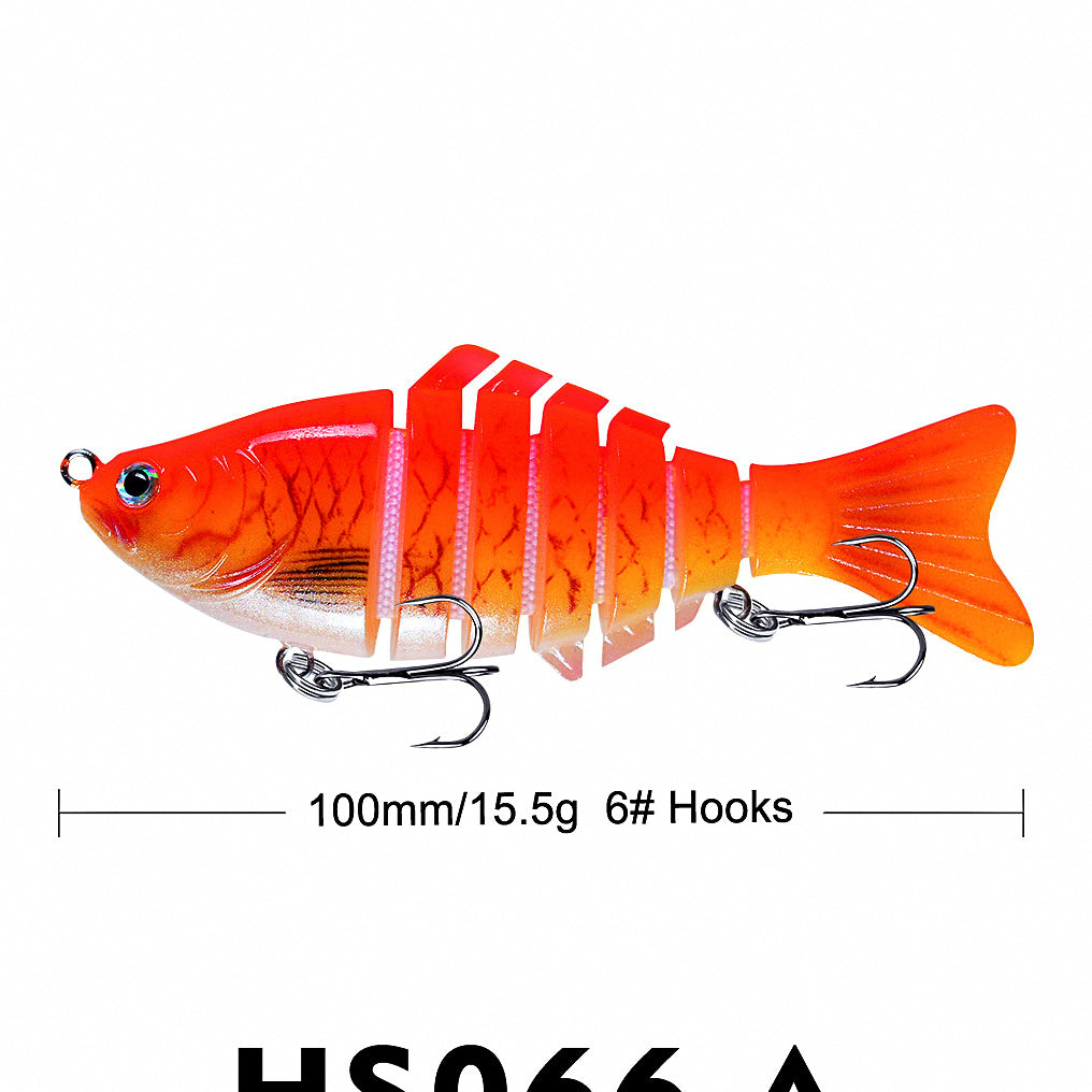 7-Segment Jointed Swimbait Hard Lure, 10 cm (4 in) – option photo