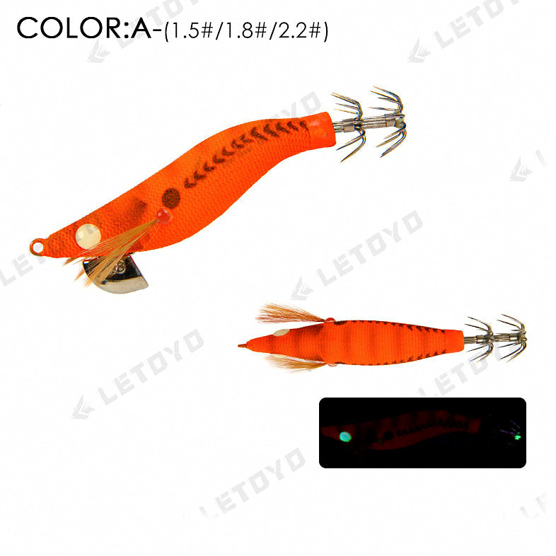 Luminous Squid Jig, Small Size No. 1.5 / 1.8 / 2.2 – option photo