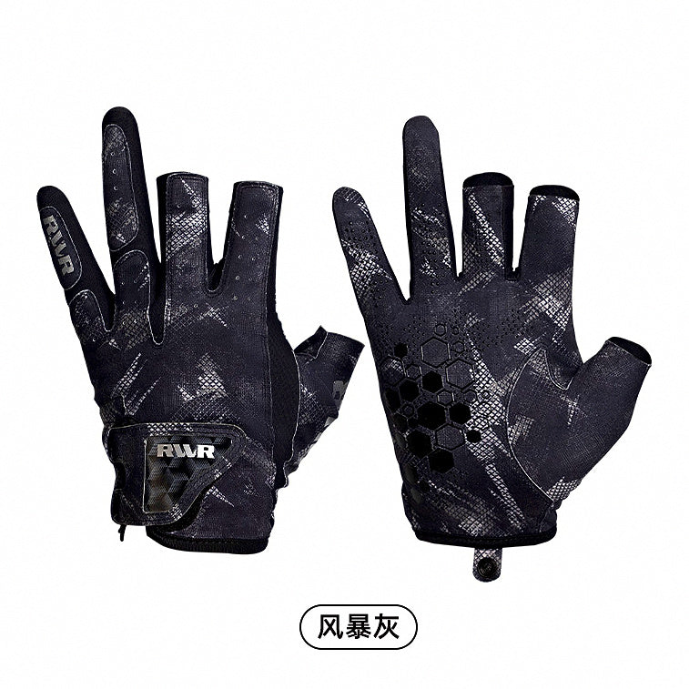 Cut-Finger Fishing Gloves, 3 or 5 Finger, Sizes M–XL – option photo