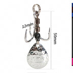 Spinner Blade Treble Hook, Rust-Resistant, 2 per Box – option photo