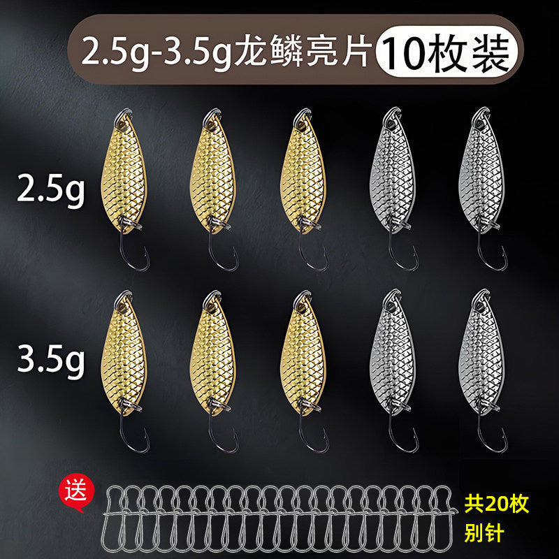 Mini Casting Spoon Lures with Single Hook, Assorted Set – option photo