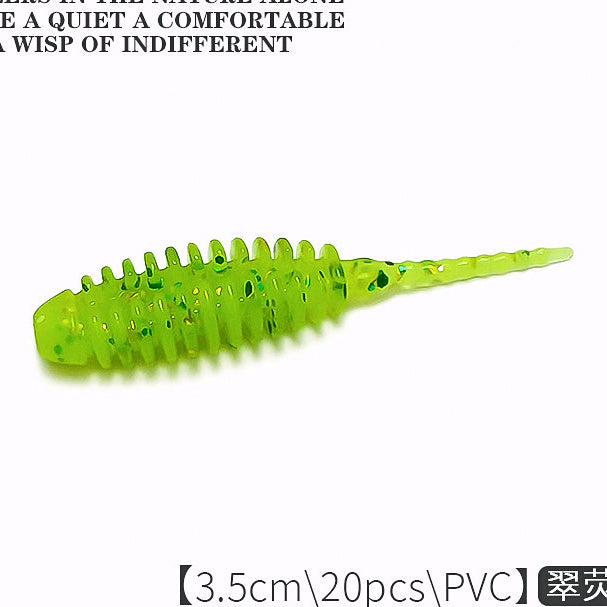 Micro Ribbed Soft Plastic Bait, 3.5 cm (1.4 in), 20 Pack – option photo