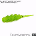 Micro Ribbed Soft Plastic Bait, 3.5 cm (1.4 in), 20 Pack – option photo