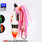 Glow Jig Rig with Rattle Bead & Double Hooks, 40–250 g (1.4–8.8 oz) – option photo